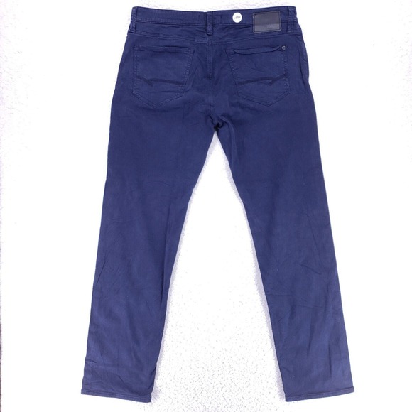 Mavi Jeans Denim Cotton Men SZ 36x34 Blue Straight Stretch VTG Mid Rise Slim 90s - Picture 5 of 13